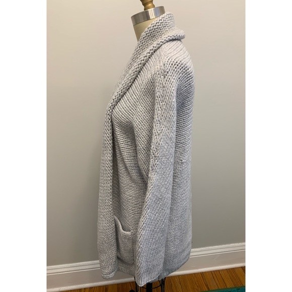 Gap Chunky Shawl Collar Cardigan Sweater Grey - Picture 5 of 10